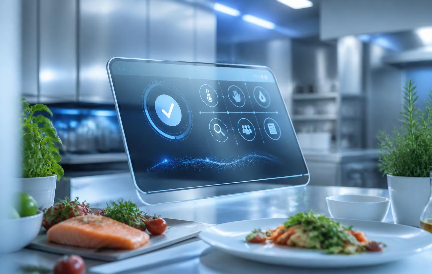 DexAdria HACCP+ digitalna nadzorna ploča u profesionalnoj kuhinji